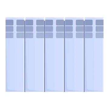 Valve panel icon cartoon vector. Electric heater Stock Illustration