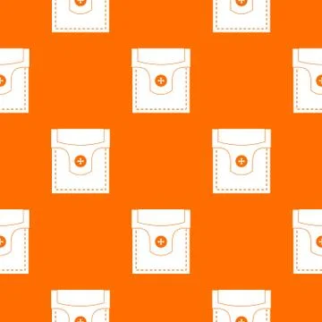 Valve pocket with button pattern seamless 스톡 일러스트