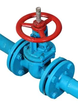 Valve on a white background Stock Photos