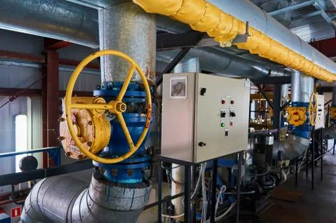 Valve with a yellow helm on the corpse. Stock Photos