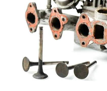 Valves of engine Stock Photos