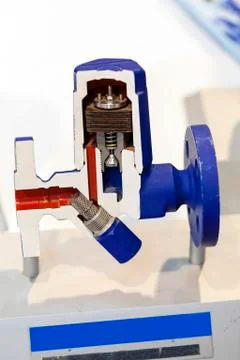 Valves for flow control Stock Photos