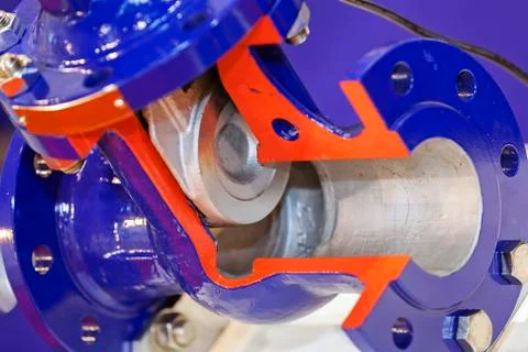 Valves for flow control Stock Photos