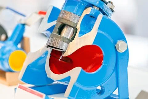 Valves for flow control Stock Photos