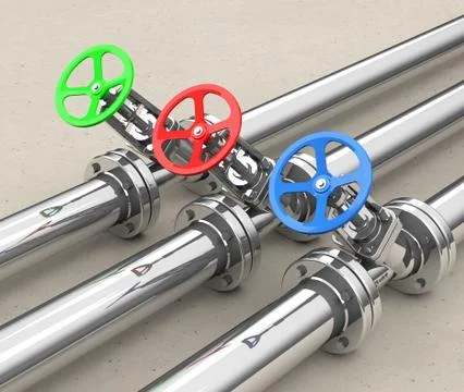 The valves Stock Illustration