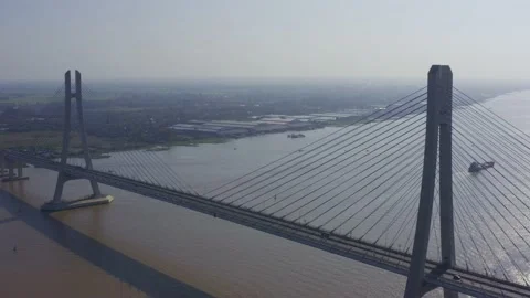 Vam Cong Bridge Stock Footage 232370887