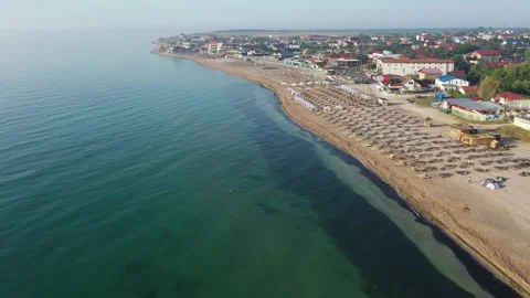 Vama Veche beach front. Stock Footage 133333503