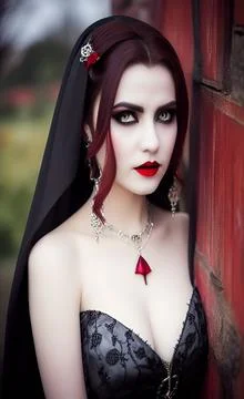 Vampire, AI Art Stock-Illustration