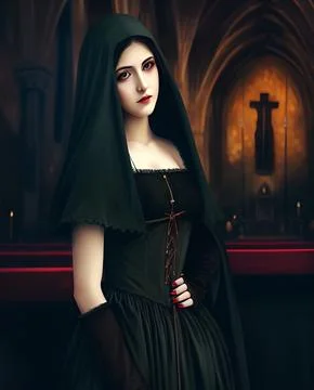 Vampire, AI Art Stock-Illustration