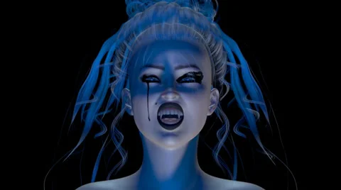 Vampire animation Stock Footage 34948460