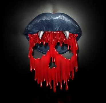 Vampire blood concept Stock Illustration