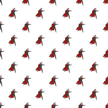 Vampire character repeating pattern for halloween design 스톡 일러스트
