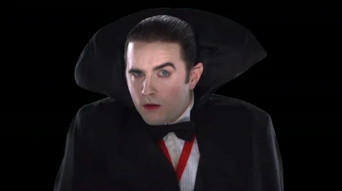 Vampire Close Up Stock Footage 754326
