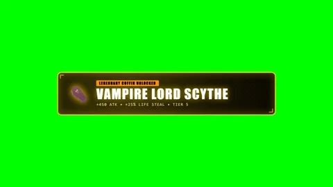 Vampire Crypt Coffin Legendary Loot Reveal on Green Screen Video stock 346483962