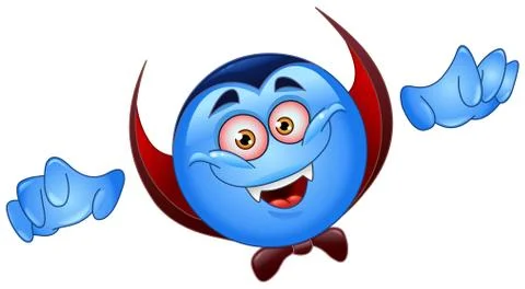 Vampire emoticon Stock Illustration
