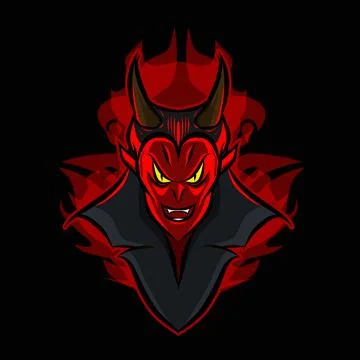 Vampire evil creature logo mascot on Halloween festival Stock Illustration