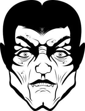 Vampire Face Stock Illustration