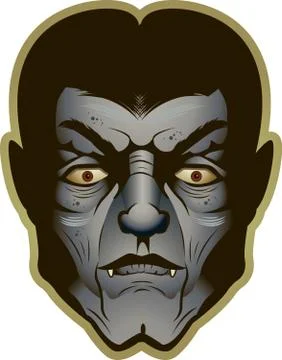 Vampire face Stock Illustration