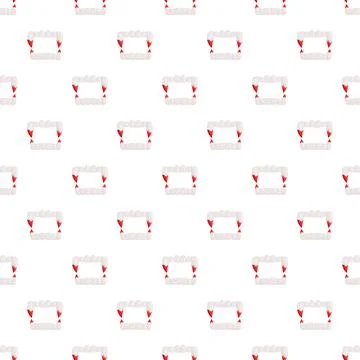 Vampire fangs seamless pattern celebrating halloween horror Stock Illustration