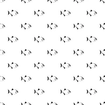 Vampire fish pattern, simple style Stockillustratie