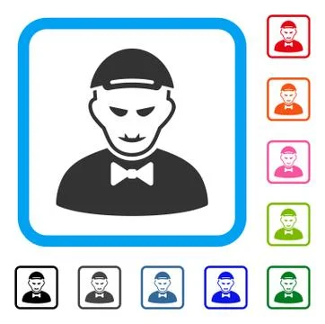 Vampire Framed Joy Icon Illustration