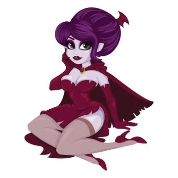Vampire girl. Stock Illustration