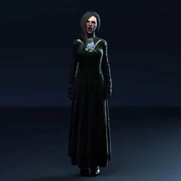 Vampire Girl Stock Illustration