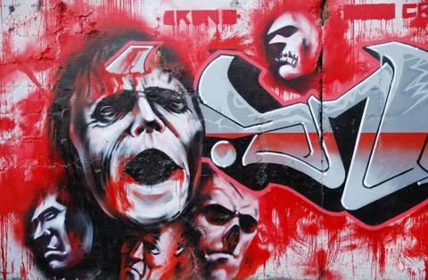 Vampire graffity Stock-Fotos