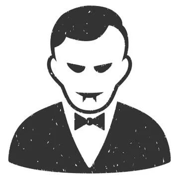 Vampire Grainy Texture Icon Stock Illustration