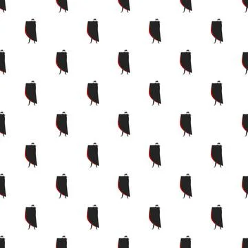 Vampire halloween costume pattern with repeating characters Stock Illustration