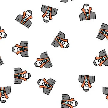 Vampire halloween vector seamless pattern Stock Illustration