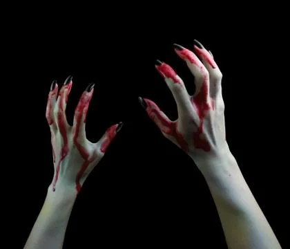 Vampire hands Stock Photos