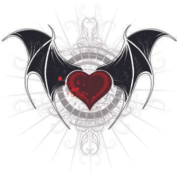 Vampire Heart Stock Illustration