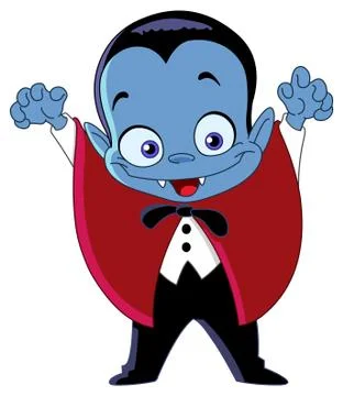 Vampire kid Stock Illustration