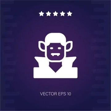 Vampire man vector icon Stock Illustration