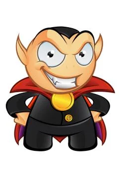 Vampire mascot - evil smile Stock Illustration