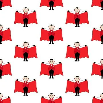 Vampire seamless pattern 스톡 일러스트