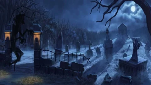 Vampire Shadow Animation art Stock Footage 197519703