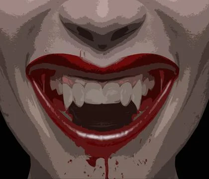 Vampire Smile Stock Illustration