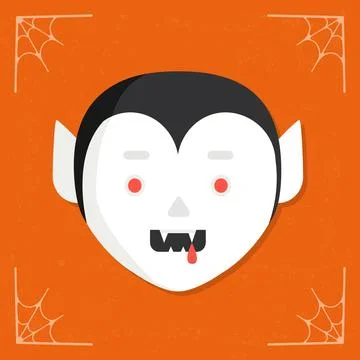 Vampire vector halloween icon Stock Illustration