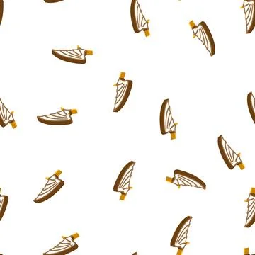 Vampire wing isometric icon seamless pattern Stock Illustration