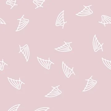 Vampire wing line vector seamless pattern 스톡 일러스트