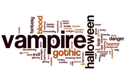 Vampire word cloud イラスト素材