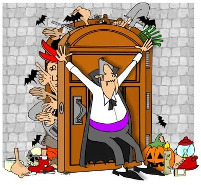 Vampire's closet Stock Illustration