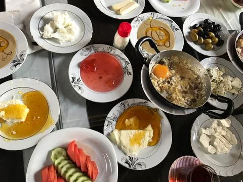 Van Breakfast Stock Photos