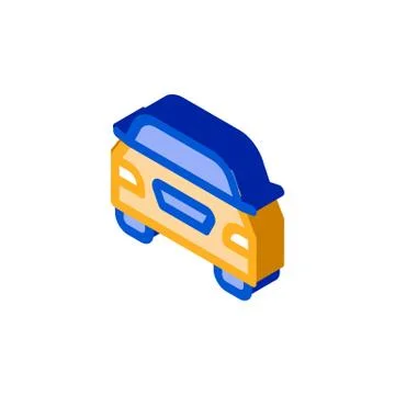 Van Bus Isometric Icon Vector Illustration Stock Illustration