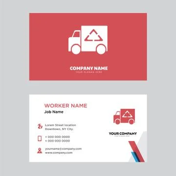 Van business card design Free Stock Illustration