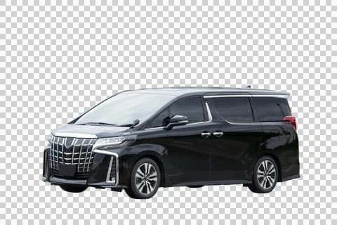 Van car isolated, transparent background Stock Photos