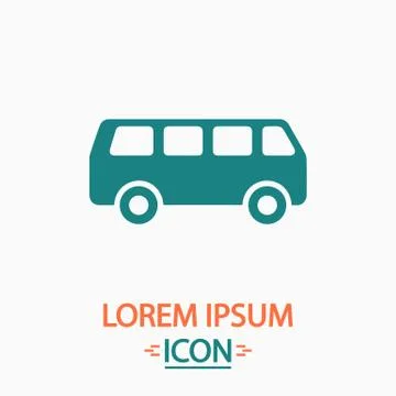 Van computer symbol Stock Illustration