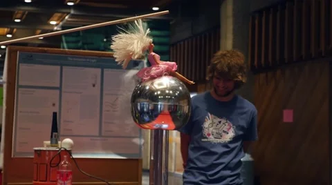 Van de Graaff generator Stock Footage 50034259